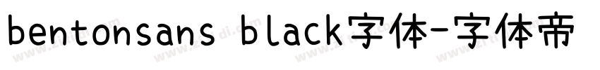 bentonsans black字体字体转换